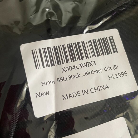 BBQ Black Apron - Picture 3 of 3